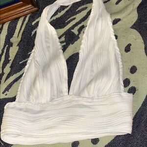 White Halter Top